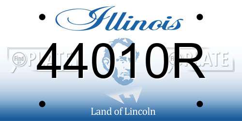 44010R Illinois License Plate