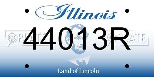 44013R Illinois License Plate
