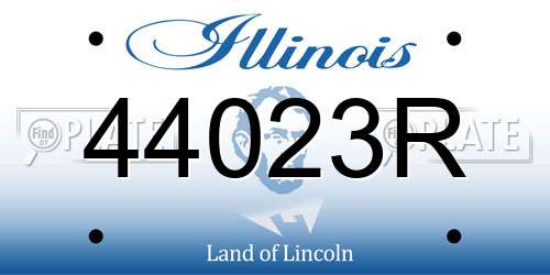 44023R Illinois License Plate