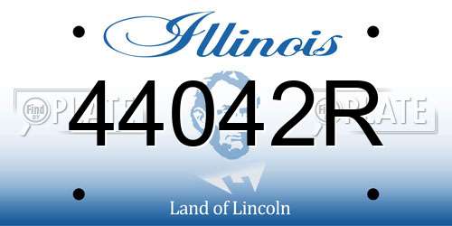 44042R Illinois License Plate
