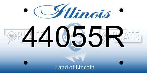 44055R Illinois License Plate