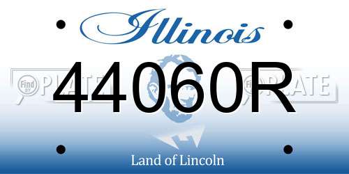 44060R Illinois License Plate