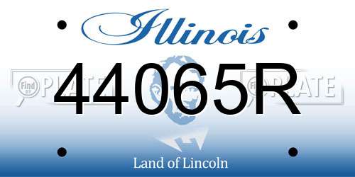 44065R Illinois License Plate