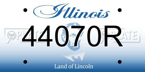 44070R Illinois License Plate