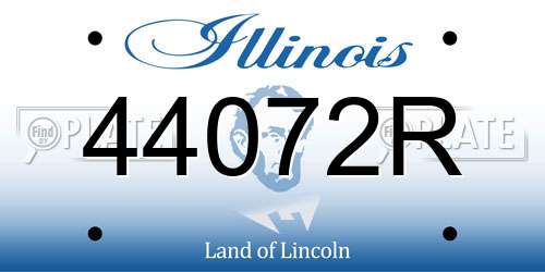 44072R Illinois License Plate