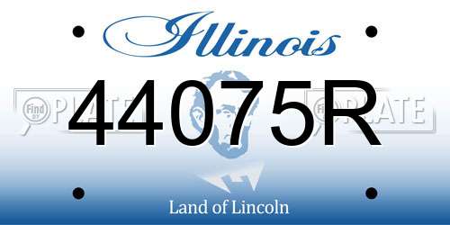 44075R Illinois License Plate