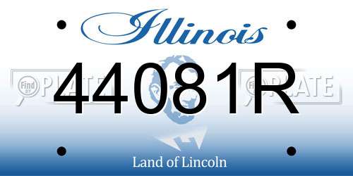 44081R Illinois License Plate