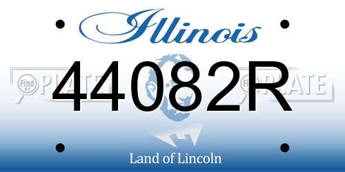 44082R Illinois License Plate