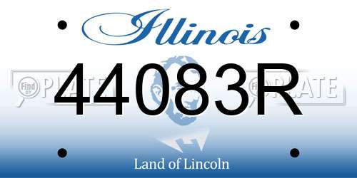 44083R Illinois License Plate