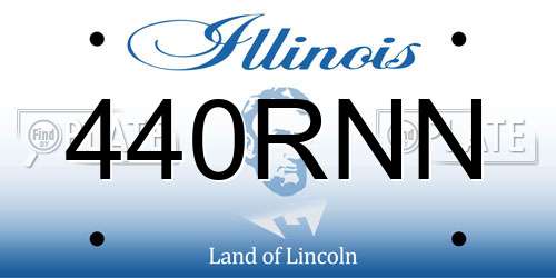 440RNN Illinois License Plate