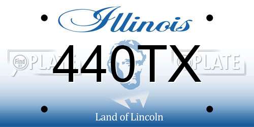 440TX Illinois License Plate