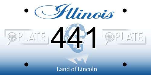 441 Illinois License Plate