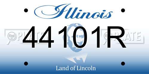 44101R Illinois License Plate