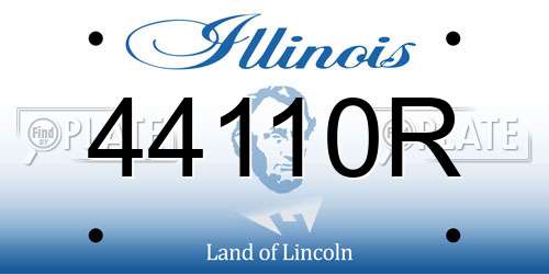 44110R Illinois License Plate