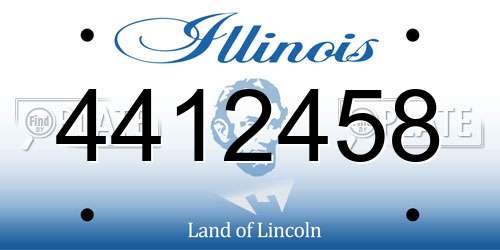 4412458 Illinois License Plate