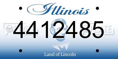 4412485 Illinois License Plate