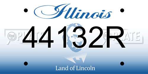 44132R Illinois License Plate