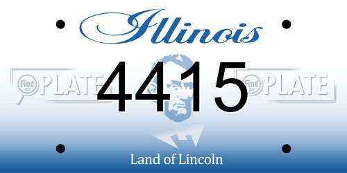 4415 Illinois License Plate