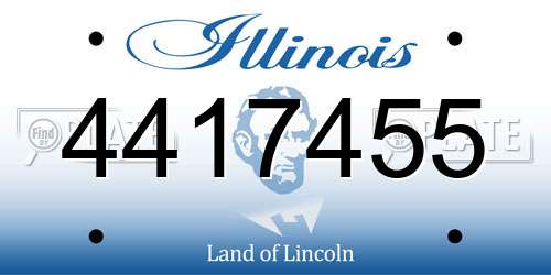 4417455 Illinois License Plate