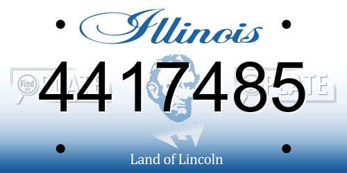 4417485 Illinois License Plate