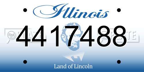 4417488 Illinois License Plate