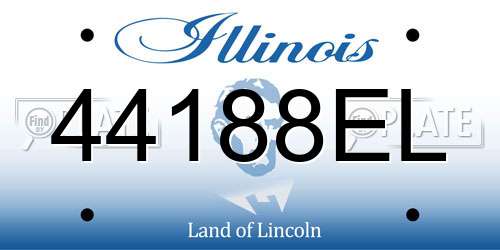 44188EL Illinois License Plate