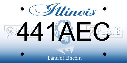 441AEC Illinois License Plate