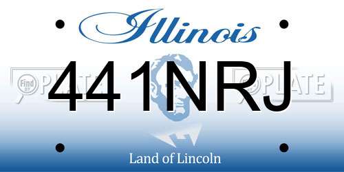 441NRJ Illinois License Plate
