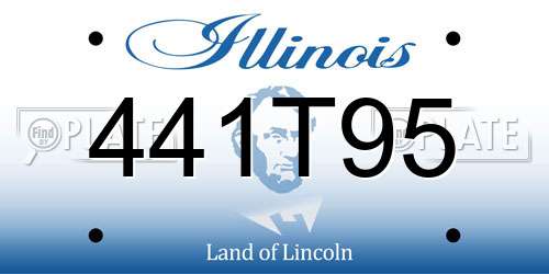441T95 Illinois License Plate