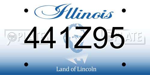 441Z95 Illinois License Plate