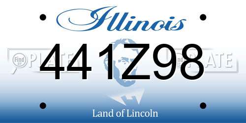 441Z98 Illinois License Plate