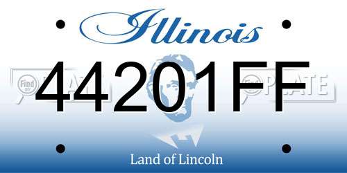 44201FF Illinois License Plate