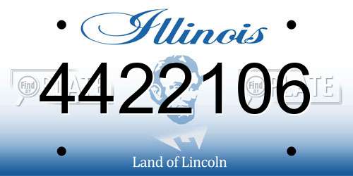 4422106 Illinois License Plate