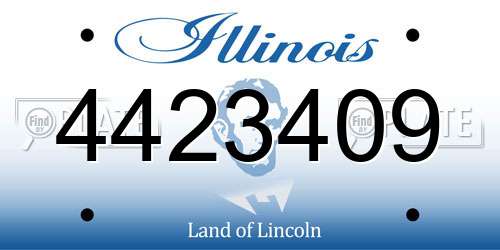4423409 Illinois License Plate