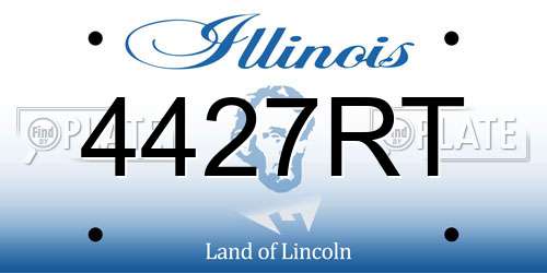 4427RT Illinois License Plate