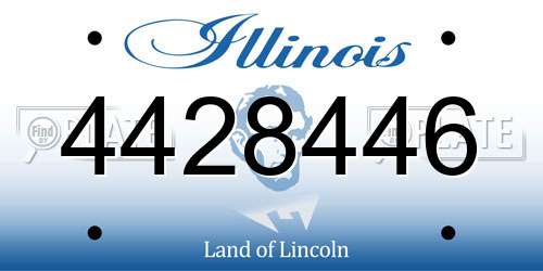 4428446 Illinois License Plate