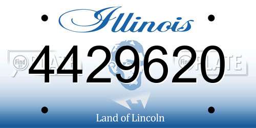 4429620 Illinois License Plate