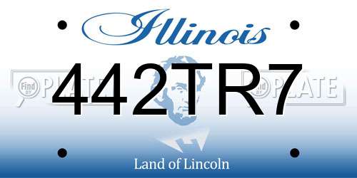 442TR7 Illinois License Plate