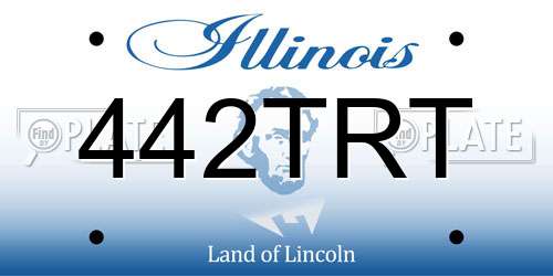 442TRT Illinois License Plate