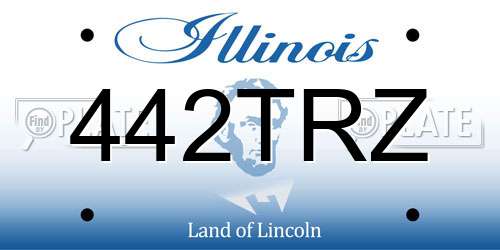 442TRZ Illinois License Plate