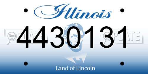 4430131 Illinois License Plate