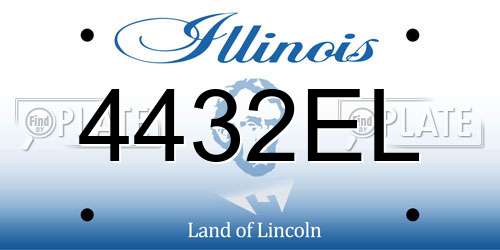 4432EL Illinois License Plate