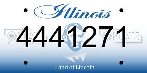 4441271 Illinois License Plate