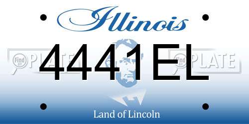 4441EL Illinois License Plate