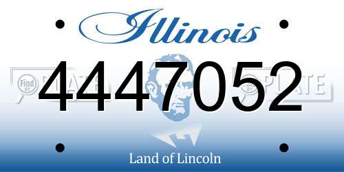 4447052 Illinois License Plate
