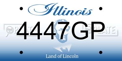 4447GP Illinois License Plate