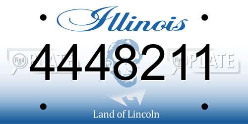 4448211 Illinois License Plate