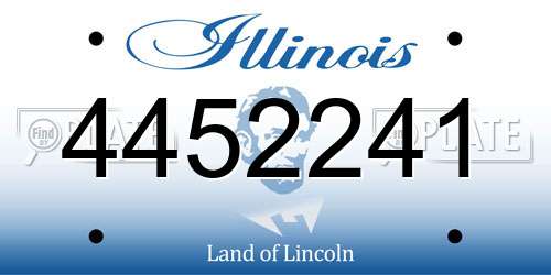 4452241 Illinois License Plate