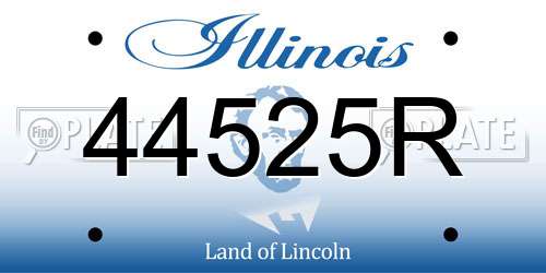 44525R Illinois License Plate