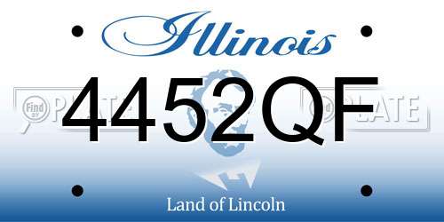 4452QF Illinois License Plate